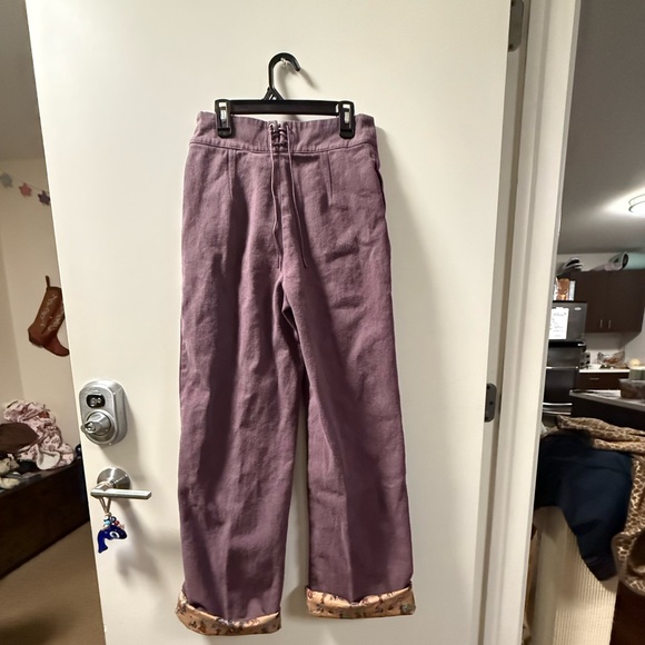 Good Alma Aubergine Twill Pant - Picture 2 of 4